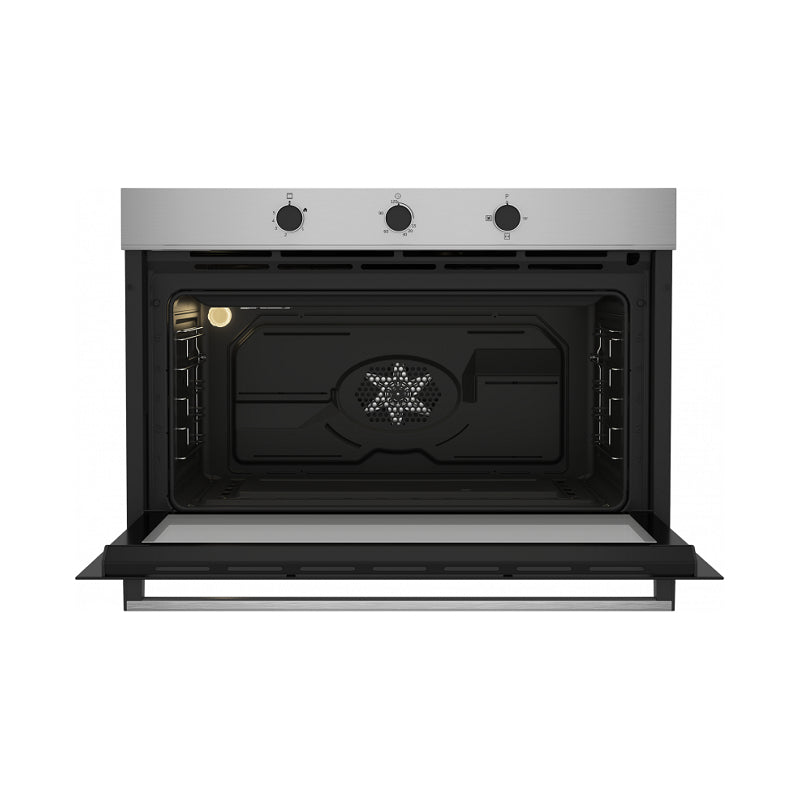 Beko Built-In Oven 90 Cm 90 Liter Black x Silver BBWHT12104XS. Beko Built-In Oven 90 Cm 90 Liter Black x Silver BBWHT12104XS.